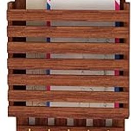 Sheesham Wooden Wall Hanging Letter Rack with Key Holder - Handcrafted Home Decor for Living Room, Stylish Organization |Gifting for Birthday/ Christmas/ New Year/ Thanksgiving Letter Rack (Pack of 1)-image-37