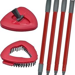 waqif Spin Mop Handle Mop Heads Mop Base Mop Scruby Brush Replacement Sets Combo Compatible with Ocedar EasyWring 1 Tank Spin Mop System-image-13