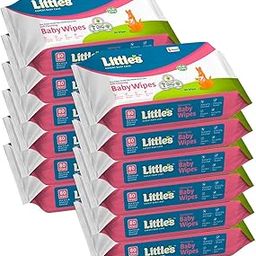 Little's Soft Cleansing Baby Wipes (80 Wipes, Pack of 12) I Extra Thick and Moist I Goodness of Aloe Vera, Vitamin E & Jojoba Oil I Nourishes Skin I Alcohol-Free I Paraben-Free I Clinically Tested-19