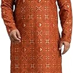PLUS (Since 1958) Men's Cotton Linen Yellow and Multi Printed Kurta and White Pyjama Set-picture-16