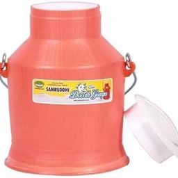 AADB Plastic Milk Can 5 LTR – Unbreakable Multipurpose Milk & Water Storage Container Durable and Lightweight for Household, Dairy, Commercial Use (Orange & Blue, 5-Liter Capacity)-image-23