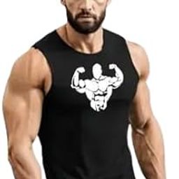 Men's Solid and Colorblock Sleeveless Gym Vest and Active Vest-image-72
