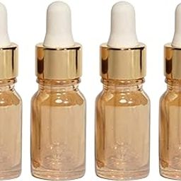 Indiana 4 Pcs Transparent Glass Bottle With Golden Glass Dropper 15ml - Pack Of 4-image-61