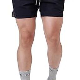 Snap Colourblock Slim Fit Sorona Soft Lightweight Gym & Workout Shorts for Mens-image-64