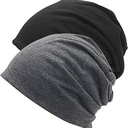 Cotton Headwear Headwrap Slouchy Beanie Hat for Men/Women, Lightweight Oversize Large Thin Skull Cap Chemo Cap Night Sleeping Cap Winter Cap-image-29