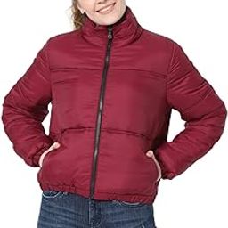 Women's Nylon Regular Fit Puffer Jacket-picture-35