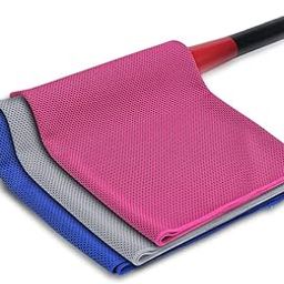 CELLEBII® Cool Cloth Cooling Towel, Cool Towel for Sports, Training, Gym, Yoga, Pilates, Travel, Camping, Cooling Neck.(Multicolour) (3)-34
