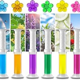 AMV MART Pack of 1 Toilet Cleaning Gel Flower Bathroom Cleaner Toilet Fresheners Air Fresher For Remove Bad Smell Bad Odor, Long-Lasting Refills Gel Stamp Injection - Multicolor Flavour-image-22
