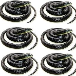 TOYSFAST (Pack of 6) Black Snake Toys Prank Rubber Snake Toys 28 inch Black Colour Snake Use of Project Snake Combo Toys Set(A562)-picture-15