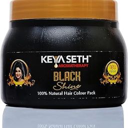 Keya Seth Aromatherapy Black Shine Hair Pack Natural Hair Color -100 GRAM-11