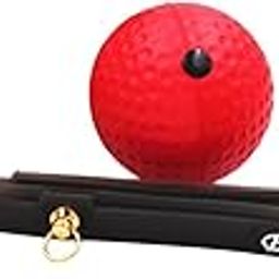 Enakshi (LABEL) Creations Boxing Reflex Ball Headband Set Adults React Ball for Sports Agility Fitness 20g Red Ball-image-53