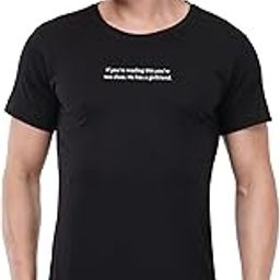 Men's Cotton Graphic Printed Half Sleeve T-Shirt - Reading Girlfriend-image-52