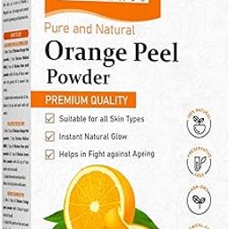 Elecious Orange Peel Powder For Skin and Face (200 Grams) | No Chemical, No preservative | Help in Tan Removal, Face cleansing and make skin glowing-image-6