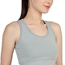 Premium Seamless Non-Padded Slip On Sports Bra Low Impact Workout Bras Activewear Sports Bra-image-11