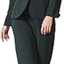 Women's Coat Pants for Casual and Formal Wear | Cotton Blend Blazer, Pants and Canny Three-Piece Set-image-50