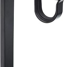 Ikea Polyester Steel Wall/Ceiling Mount Bracket/Curtain Rod Holder ( Black, 1-inch in Diameter) - Set of 2, Lightweight-image-23