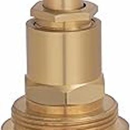 DE Aquel Type Flush, Brass Spindle/Spare Part for Taps Repairing/Disc Tap Inner Cartridge Suitable for Aquel Type Flush Models (Golden, 32 * 1.5'')-4