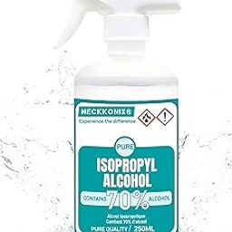 NECKKONIX Isopropyl Alcohol 70% 250ml Pure Rubbing Alcohol with Flip-Top Bottle and Trigger Spray-image-92