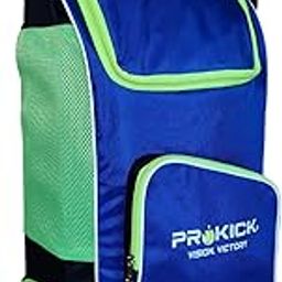 Prokick Xplore Duffle Cricket Kitbag | Cricket Kit Bag with Special Bat Holder On The Side, Shoe Compartment, Duffle Kit Bag, Backpack, Full Size with Shoulder Straps - Blue/Black/Lime-image-21
