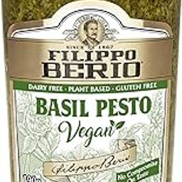 Filippo Berio Basil Pesto Vegan | Dairy Free • Plant Based • Gluten Free, 6.7 oz ℮ 190 g-image-10