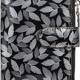Women Casual Black Artificial Leather Wallet (5 Card Slots) (SC-Leaf-Black_1)-image-19
