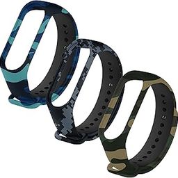 Adjustable Xiaomi Mi Band 3 / Mi Band 4 Watch Silicone Strap Band Bracelet Set of 3 - (Camouflage)-picture-15