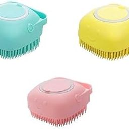 EXOMOON Silicon Massage Bath Brush | Exfoliating Brushes | Soft Body Exfoliator | Scrub with Soap Dispenser Brush | Body Scrubber | Bath Loofah for Babies |(Multicolor) (Pack of 1)-image-32