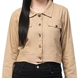glito Solid Shirt Collar Full Sleeves Jacket For Women-picture-41
