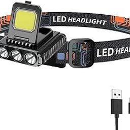 Care 4 5in1 LED + COB Head Torch Rechargeable Headlamp Flashlight Waterproof Lamp with Adjustable Band for Swimming, Cycling, Camping & Trekking-18