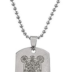Religious Tirupati Balaji Silver Stainless Steel Necklace Pendant for Men and Women-image-60
