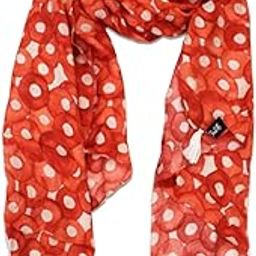 Splendid Muslin Printed Orange Scarves/Stoles for Women SCARF35-image-10