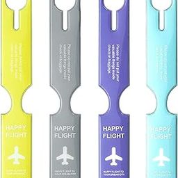 Luggage Tags 4 Pcs Metal Travel Bag Tag with Name ID | Suitcase | Baggage | Flight | Essential | Accessories | Handle Wraps | Identification Labels (Lifestyle)-27