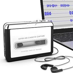 atdaraz Cassette Tape to MP3 CD Converter via USB, Portable USB Cassette Tape Player Captures MP3 Audio Music -Compatible with Laptops and PC-image-38
