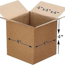 BonKaso 3 Ply Brown Corrugated Packaging Packaging Box Size:4x4x4 inch, Pack of 100-image-24