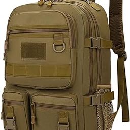 SAZ DEKOR Hiking Backpack Waterproof Bag Travel Backpack for Trekking Survival Khaki-image-91