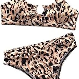 ™ Bikini Set Two Pieces Swimwear Beach Bathing Suit Beachwear Leopard_L | Womens Clothing-picture-36