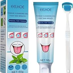 SAZ DEKOR Tongue Cleansing Gel Tongue Scraper Kit Oral Hygiene Brush Odor Eliminator|Dental Floss For Teeth, Whitening Toothpaste, Temporary Teeth Gap Repair Kit, Tongue Cleaner, Denture Care|-image-22