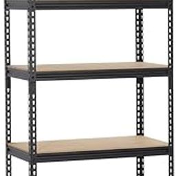 VISHVA 72 * 36 * 15-5 Shelves Iron Matte Finish Adjustable Shelving Storage Utility Display Rack Steel Boltless Rivet Rack (72" (H) * 36" (W) * 15" (D) - 5 Layer)-16