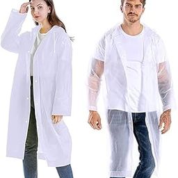 EVA Waterproof Rain Coat Hooded Outdoor Water Resistant Suit Portable Men and Women (Pack of 1) (Universal, White)-picture-16