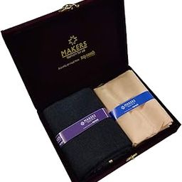 Fabrics Makers Men's Unstitched Poly Cotton Printed Shirt and Trouser Fabric Set - Gift Pack (Multicolour_Free Size)-image-29