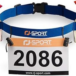 RJ-Sport Race Number Belt - Triathlon Race Belt BIB Holder with 6 Energy Gel Loops for Triathalon, Marathon, Running and Cyclying-image-58