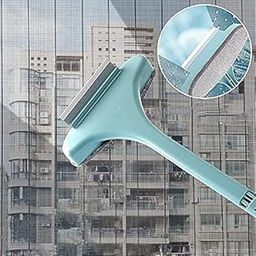 LUFJIKA Multifunctional Screen Brush 2 in 1 Mesh Cleaning Brush & Wiper with Extended Handle Window Cleaning Brush Net Cleaner Double-Sided Window Mesh Cleaner, Multi Color (2 in 1 MESH Brush)-image-75
