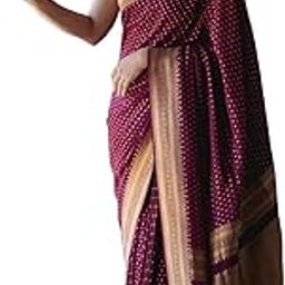 Women's Banarasi Kanjivaram Cotton Silk Woven Saree with Unstitched Blouse Material (AZ-YS-OG-PADMA PURPLE)-picture-17