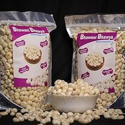Bhawani Bhawya High Protein Raw Makhana Antioxidant rich Fox Nuts (pack of 1, 200gm) Rich in Fiber|Rich in Calcium|100% Natural &crunchy puffs|Fat free-image-1
