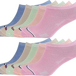 Women Ankle Socks Low Cut Thin Sock Lightweight Pastal Color Soft Socks 10 Pairs, 106-image-98