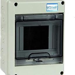 KAMCON� MCB Distribution Board Weatherproof IP 65 Suitable for Outdoor use Waterproof PVC Enclosure with Cover Against Water Splash Outdoor IP65 (MCB Box HT 4 way)-19
