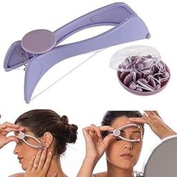 SOLDRIGHT lique Eyebrow Face and Body Hair Threading Removal Epilator System Kit (Purple 1PCS)-10