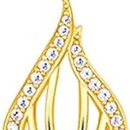 925 Silver Golden Glint Pendant With Link Chain| Necklace to Gift Women & Girls | With Certificate of Authenticity and 925 Stamp | 6 Months Warranty*-14