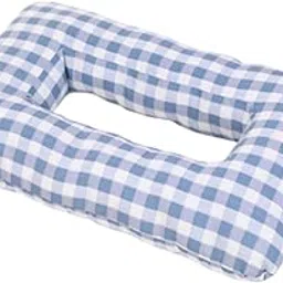 ZOOMELLA Ear Piercing Pillow Cushion Soft Ear Guard Pillow for Travel Relaxing Office Blue|Bed Pillows|Home & Garden-image-96