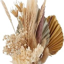 MERISHOPP Palm Spear with Natural Dried Boho Decor Gold| Artificial Flower Bouquet | Floral Décor for Home-image-64